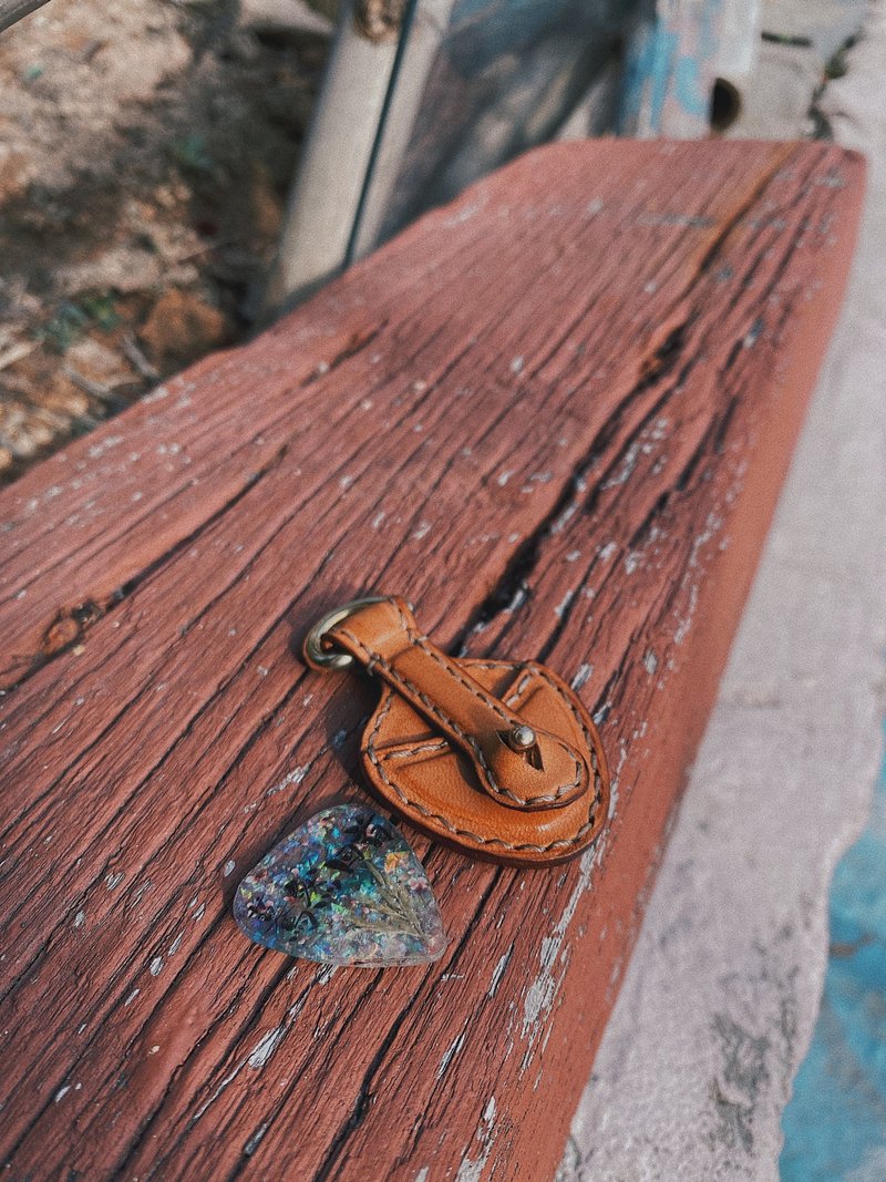 结他拨片皮套 LEATHER PICK CASE 匙扣/挂件皮革套 - 吉他配件 - 真皮 多色