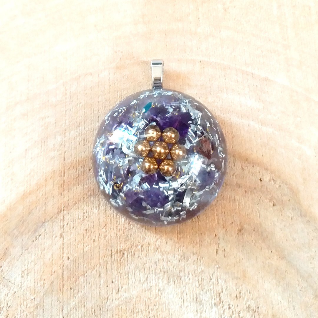 【宇能】宠物奥根吊饰 紫晶 镇定安神 - 订制抱枕/饰品 - 水晶 紫色
