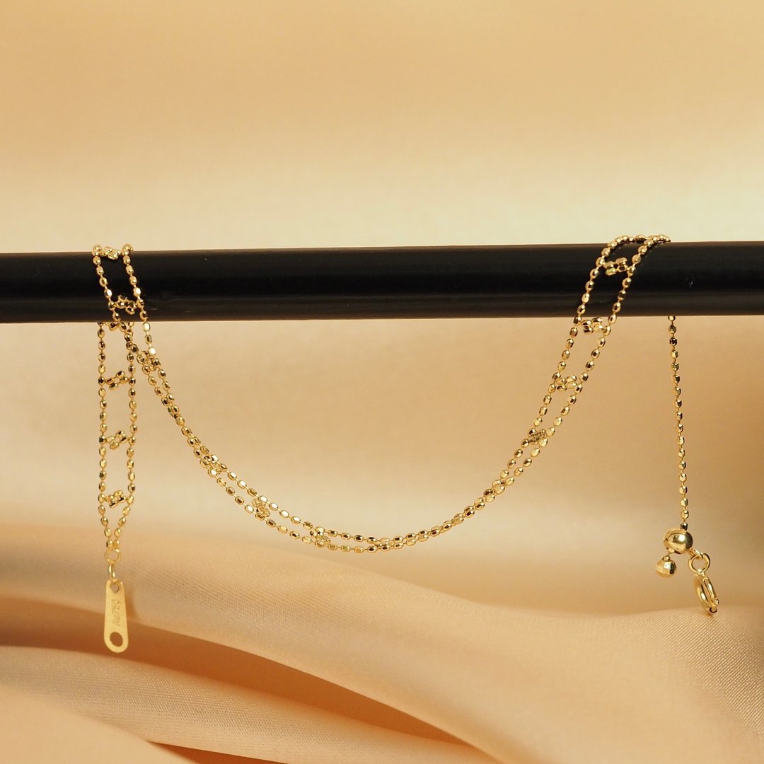 18K金蕾丝手链18K Gold The Golden Bar Lace Bracelet - 手链/手环 - 贵金属 