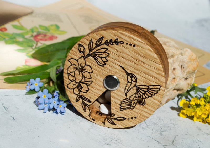 个人化一周药盒，定制化收纳药盒容器 - 收纳用品 - 木头 多色