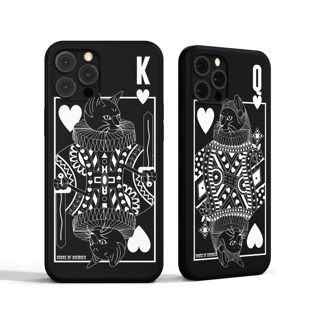 | HOA 原创设计手机壳 | Poker Cat情人节系列 | BLACK K | - 手机壳/手机套 - 塑料 多色