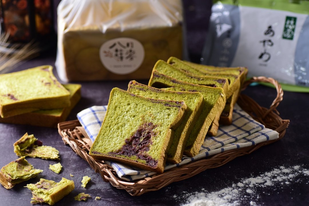 【八月莳麦】丸久金时/小山园抹茶手作吐司 - 面包/吐司 - 新鲜食材 绿色