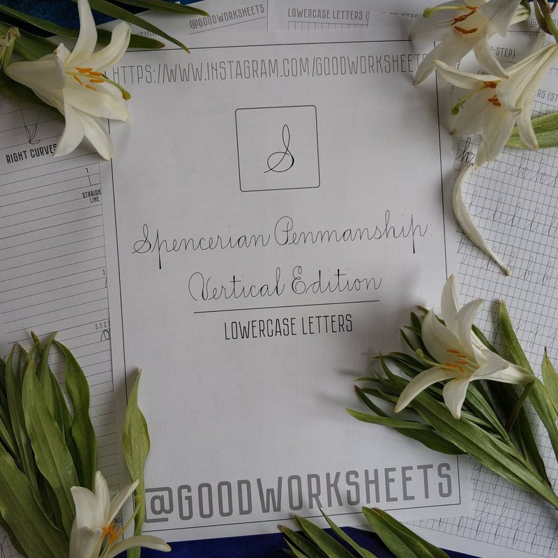 Spencerian Penmanship 垂直版。小写字母。 PDF - 手工艺教程/工具书 - 其他材质 