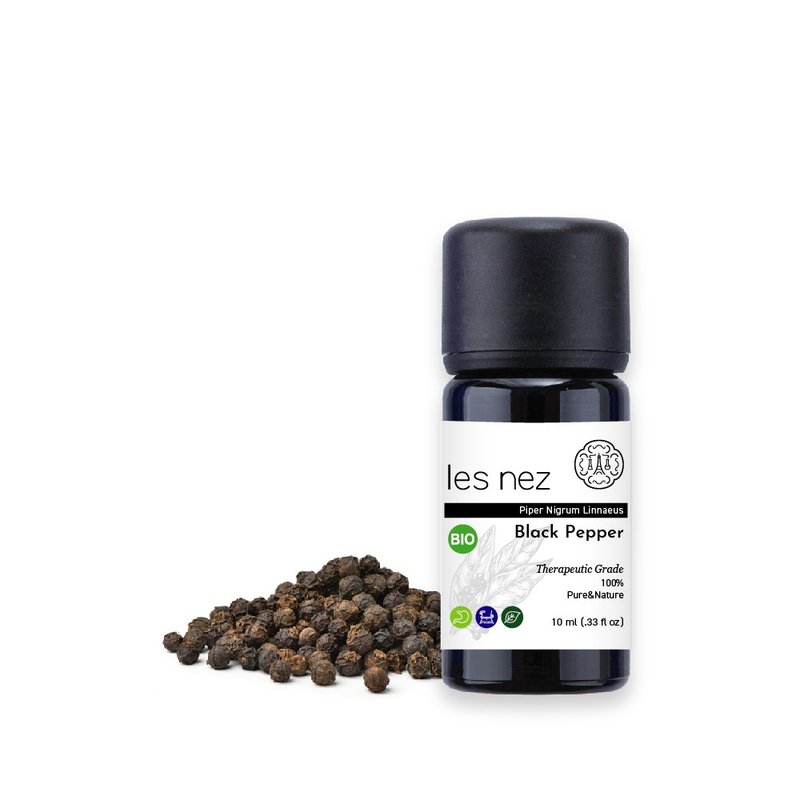 【Les nez 香鼻子】天然单方黑胡椒纯精油 10ML - 香薰/精油/线香 - 精油 黑色