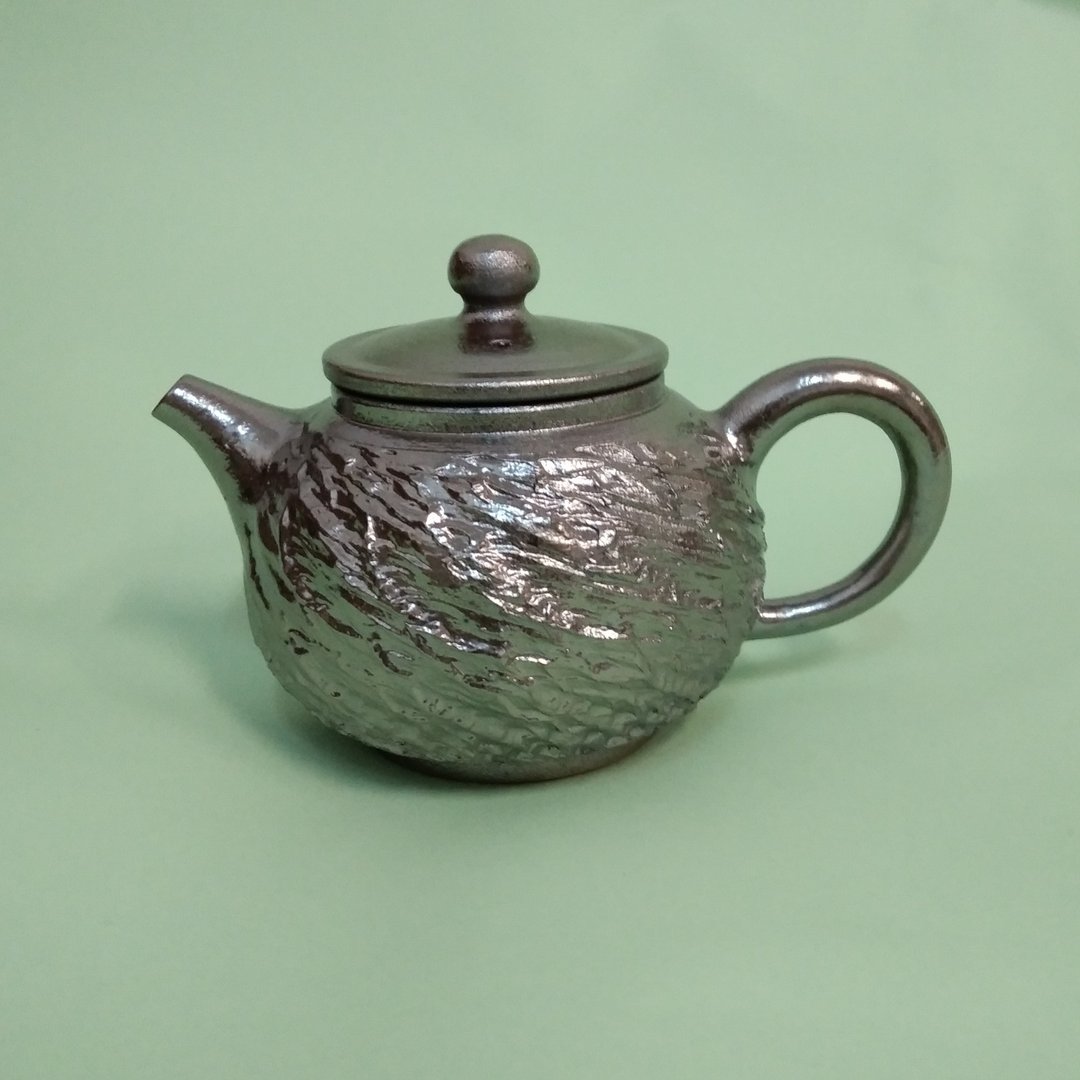 手拉金银彩茶壶 玫瑰金 - 茶具/茶杯 - 陶 金色
