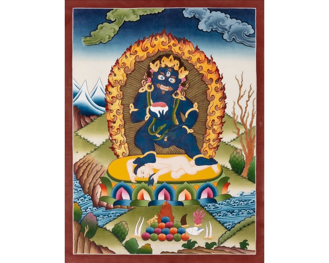 手绘的藏传佛教艺术—藏宝天唐卡画 - 墙贴/壁贴 - 其他材质 多色