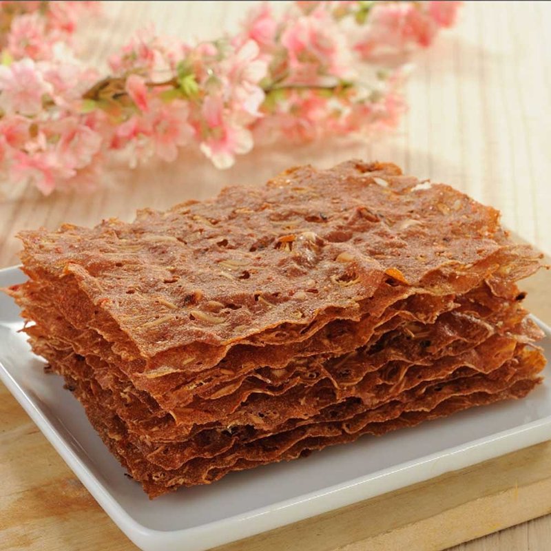 【滋美珍脆片肉干系列】  原味脆片肉干100g - 肉干/肉松 - 其他材质 红色