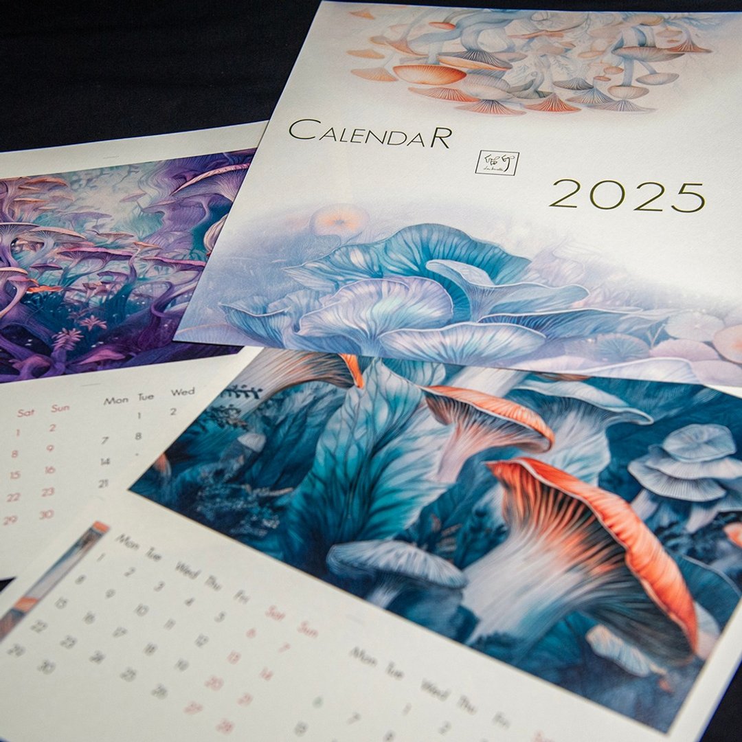 迷走蕈丛 / 2025双月历 - 年历/台历 - 纸 多色