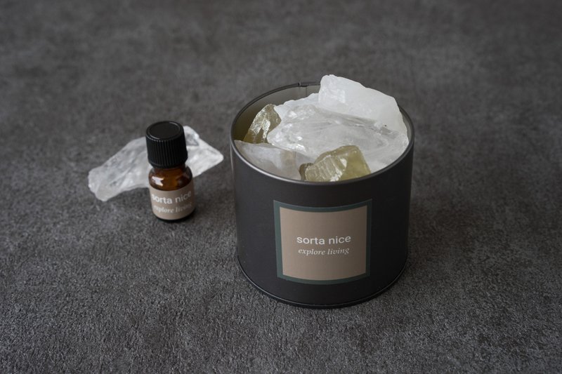 圣诞礼盒  白水晶 黄水晶 矿石香氛系列 - 香薰/精油/线香 - 水晶 多色