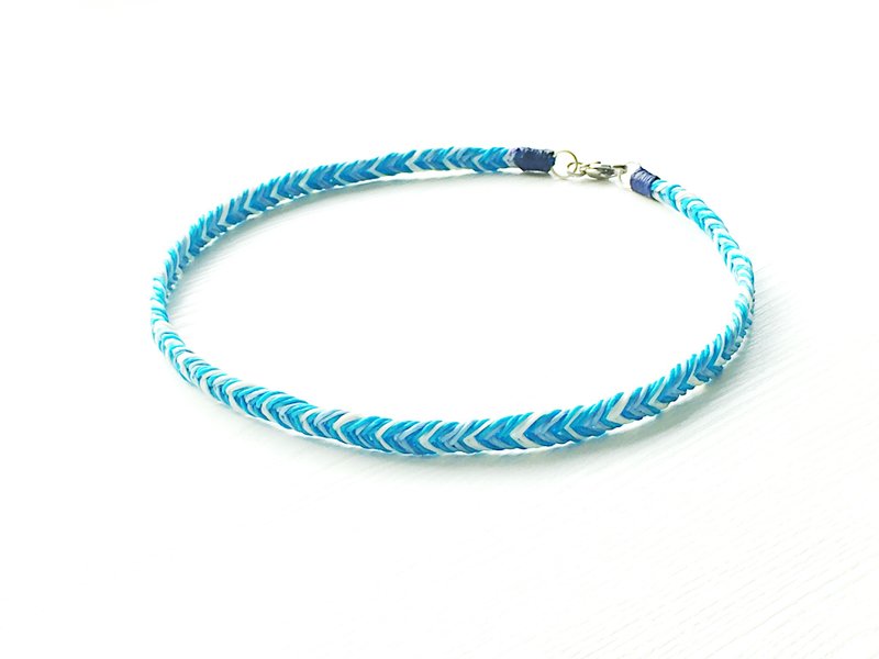 VV- 量身订制 宽版 S号 小型犬/猫 宠物 防水 项圈 - 项圈/牵绳 - 防水材质 蓝色