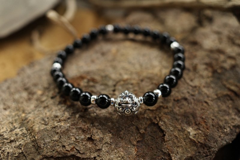 貔貅风狮爷手链 - 手链/手环 - 其他金属 灰色