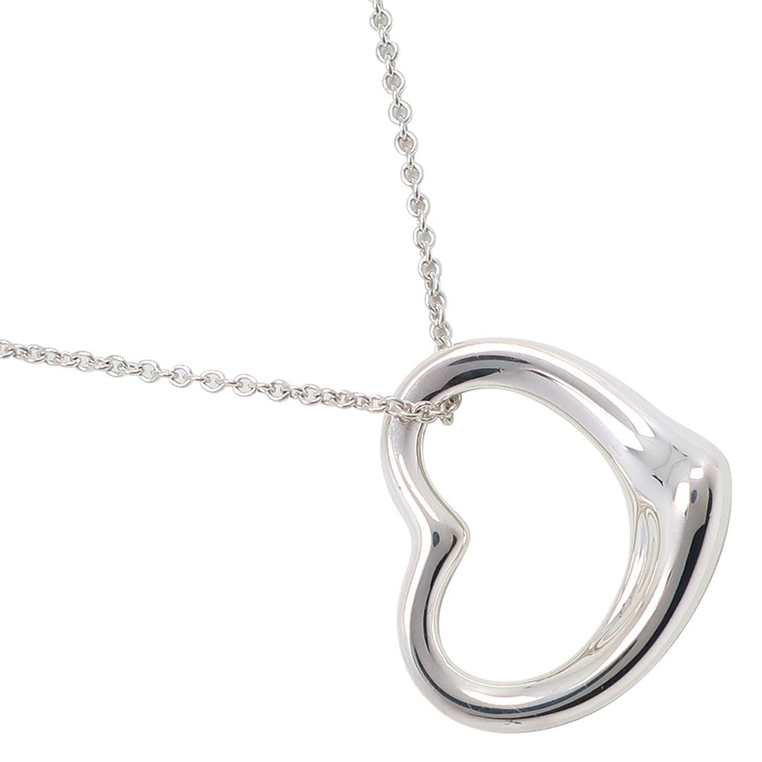【日本直送】蒂芙尼 TIFFANY&Co. Open Heart 项链 Elsa Peretti 银 925 约 9.8g 女仕款【二手】 - 项链 - 银 银色