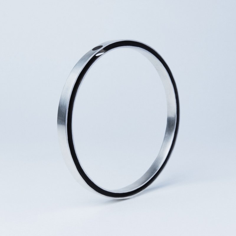 空无全手镯 - 手链/手环 - 纯银 银色