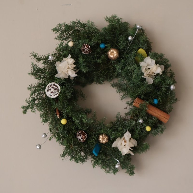 Ins 圣诞花圈 圣诞树 圣诞礼物 交换礼物 圣诞布置 - 干燥花/捧花 - 植物．花 多色