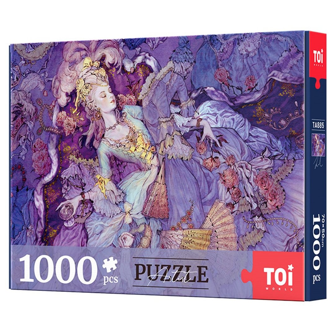 TOi图益【梦幻之夜】1000片拼图插画动漫桌游生日礼盒 - 拼图 - 纸 紫色