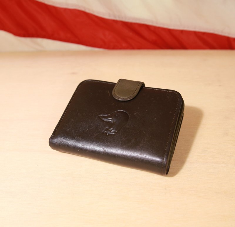 Back to Green:: Gentleman Duck vintage wallet ( WT-22 ) - 皮夹/钱包 - 真皮 