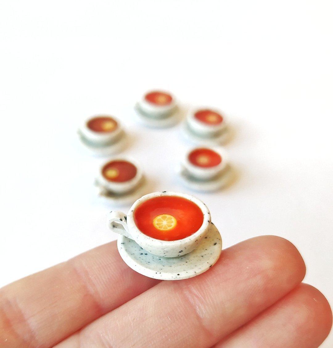 Realistic Miniature Lemon Tea cupToy Kitchen Food for Dolls Dollhouse Accessory - 玩具/玩偶 - 其他材质 