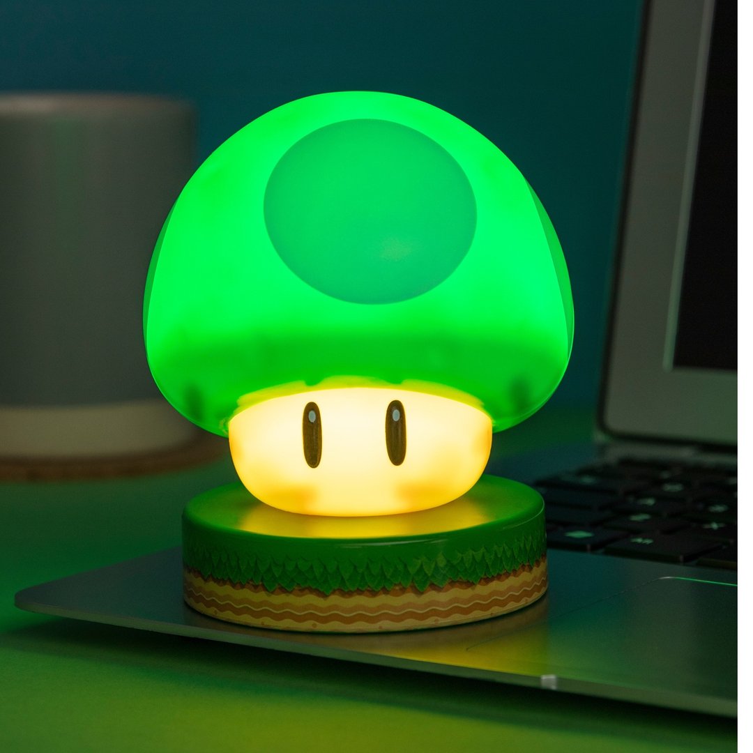 玛利欧绿色1UP欧蘑菇3D Icons小夜灯 - 灯具/灯饰 - 塑料 绿色