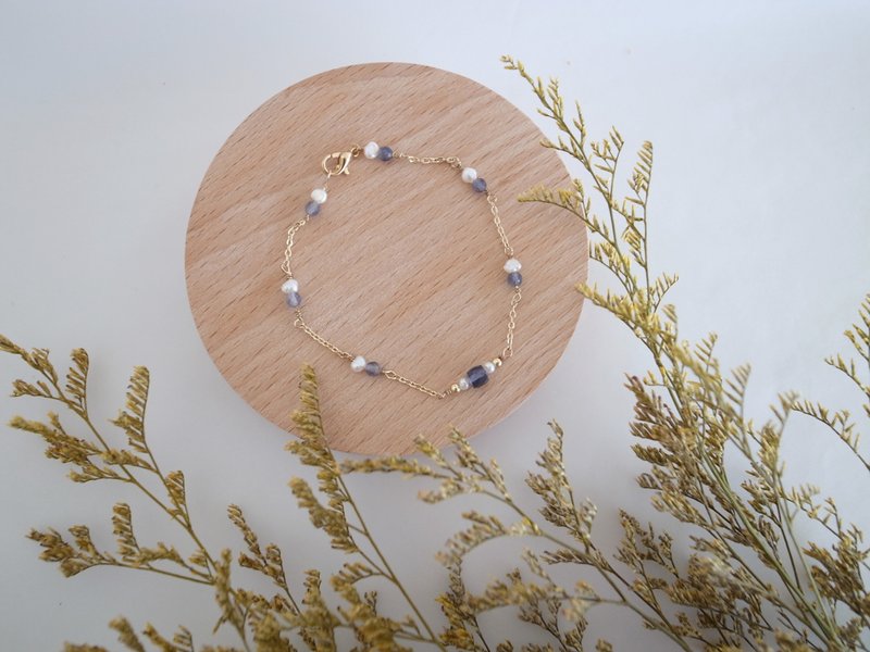 圣诞礼物【手链】14K 注金 包金  巴洛克珍珠 珍珠手链 - 手链/手环 - 贵金属 金色