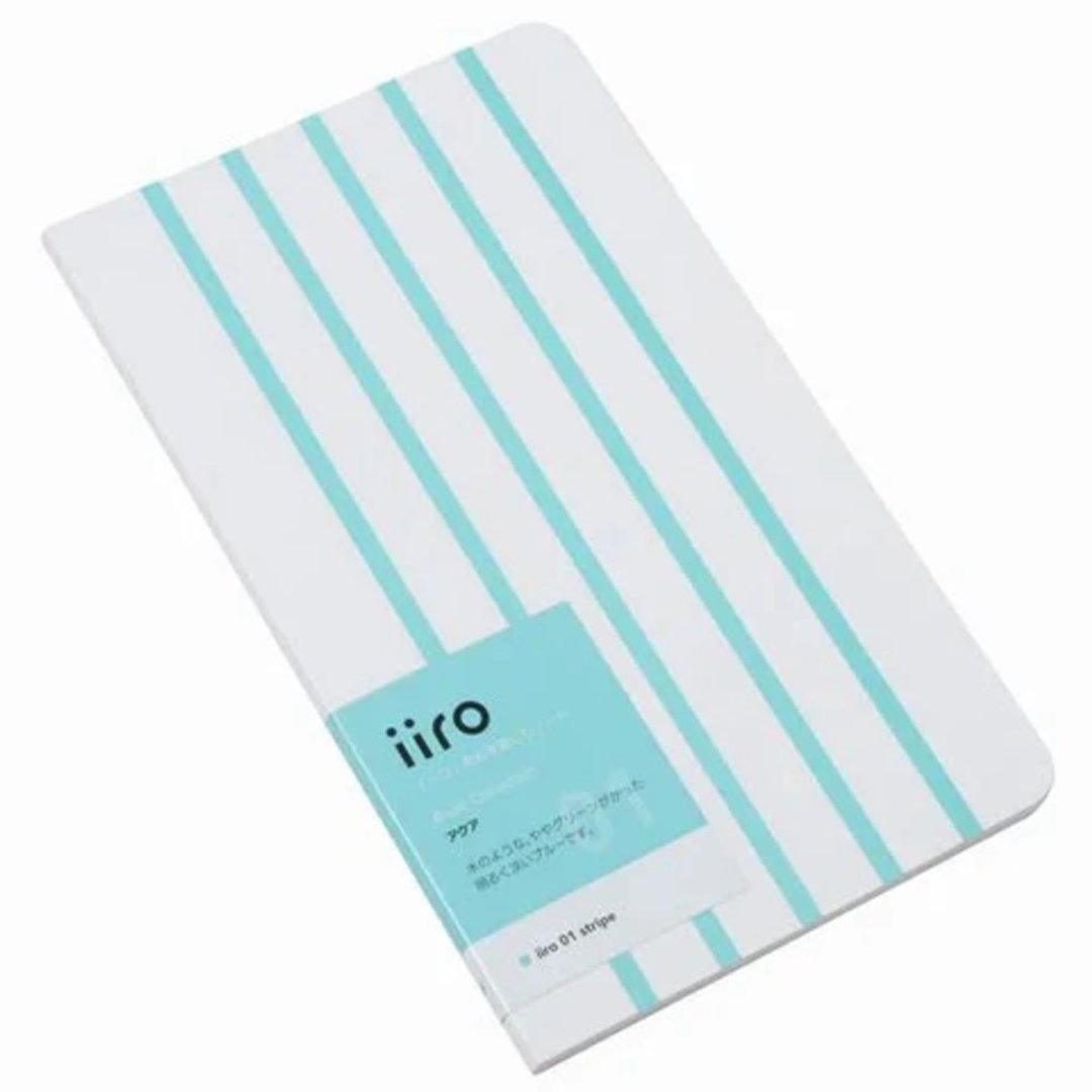 神戸派计画 iiro 01 条纹(水蓝色) - 笔记本/手帐 - 纸 蓝色