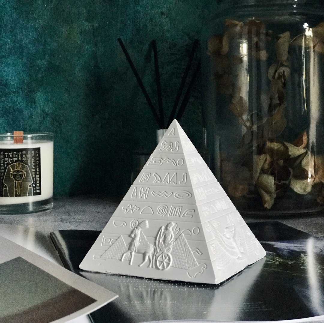 埃及文明系列 / 金字塔 白色 扩香石 / Horüs studio - 香薰/精油/线香 - 石头 白色