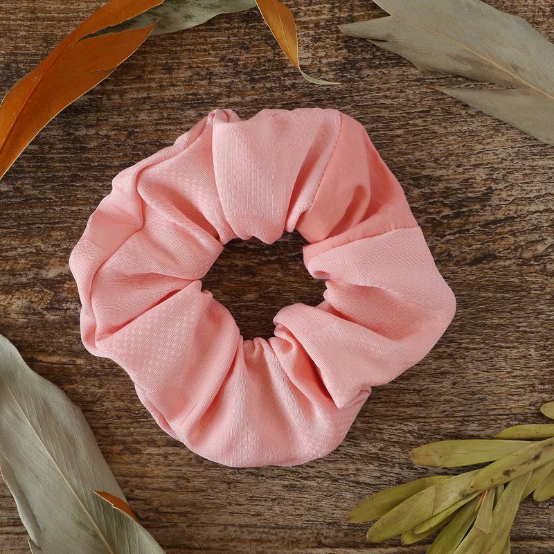 带来幸福的发饰：粉红和服大肠发圈 - 发饰 - 其他人造纤维 粉红色