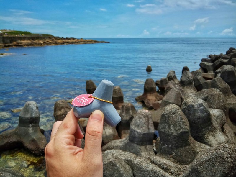 【爱茉漂儿手作皂坊】消波块洗手皂-海守 Wave Breaker Soap - 洗手用品 - 植物．花 灰色