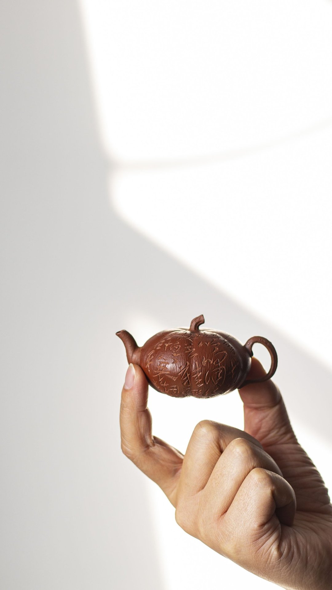 紫砂壶小南瓜 双色款  把玩器 全手工制作 65CC精品把玩茶器  高 - 茶具/茶杯 - 陶 灰色