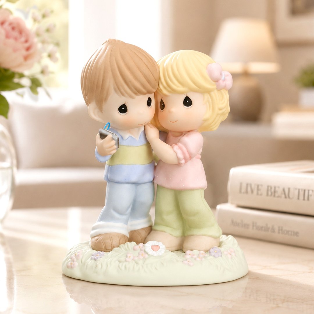 美国 Precious Moments 你掳获了我的心 水滴娃娃情人节周年纪念 - 摆饰 - 瓷 