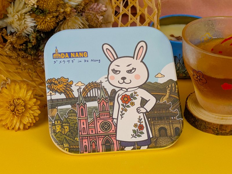 陶瓷杯垫【废兔 in Da Nang】 - 杯垫 - 陶 