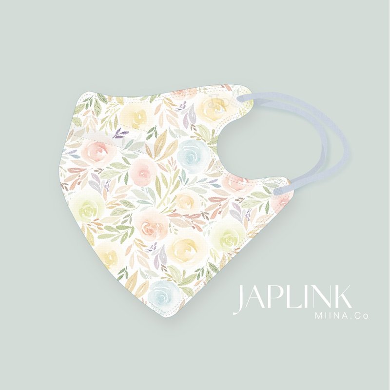 【标准】JAPLINK HEPA 高科技水驻极 立体医疗口罩- 彩虹玫瑰 - 口罩 - 聚酯纤维 粉红色