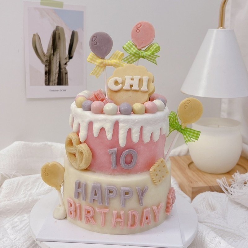 4+5寸双层蛋糕*联系店家后再下单 - 猫罐头/鲜食 - 新鲜食材 