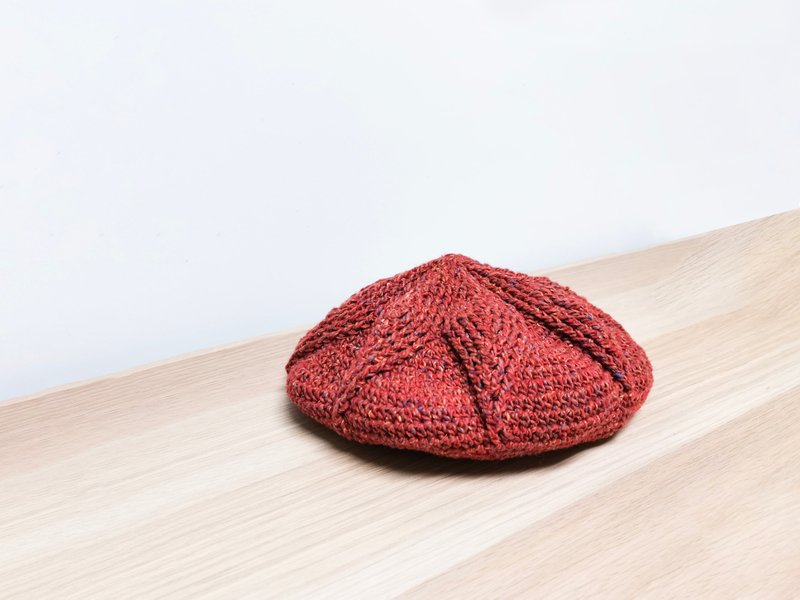 !! NEW !! 欧 洲 料 画 家 帽 - 帽子 - 羊毛 红色