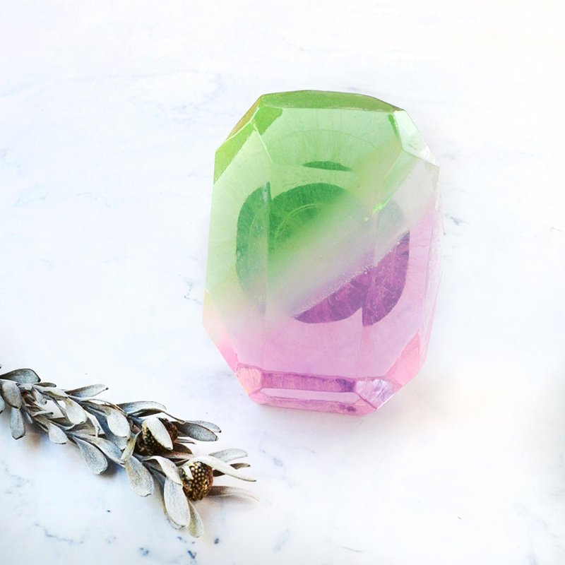 【5%营收支持公益】宝石手工皂 十月生日石-碧玺 Tourmaline - 肥皂/手工皂 - 其他材质 多色