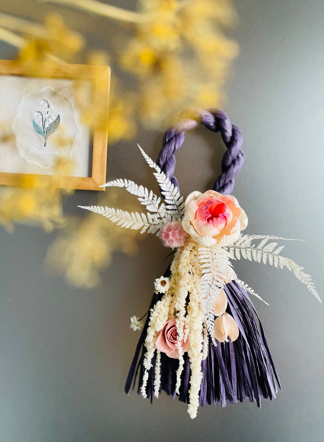 梦幻芭比 - 注连绳 しめなわ/新居花礼/新年花礼/情人节 - 干燥花/捧花 - 植物．花 