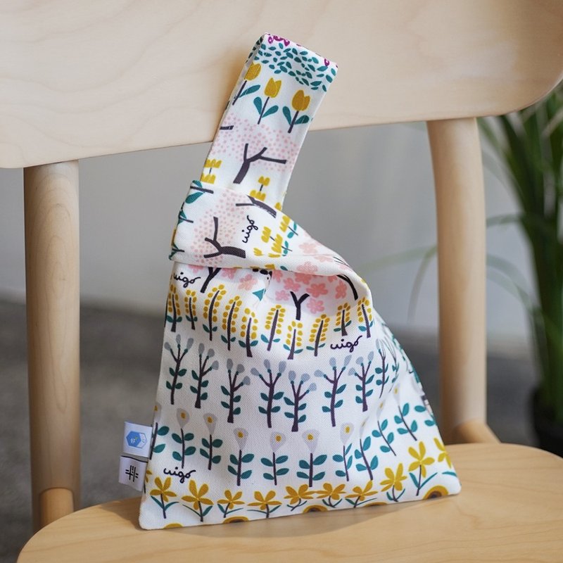 送一笔签 / 小花园散步小包_锦源兴联名合作设计款 - 手提包/手提袋 - 聚酯纤维 白色