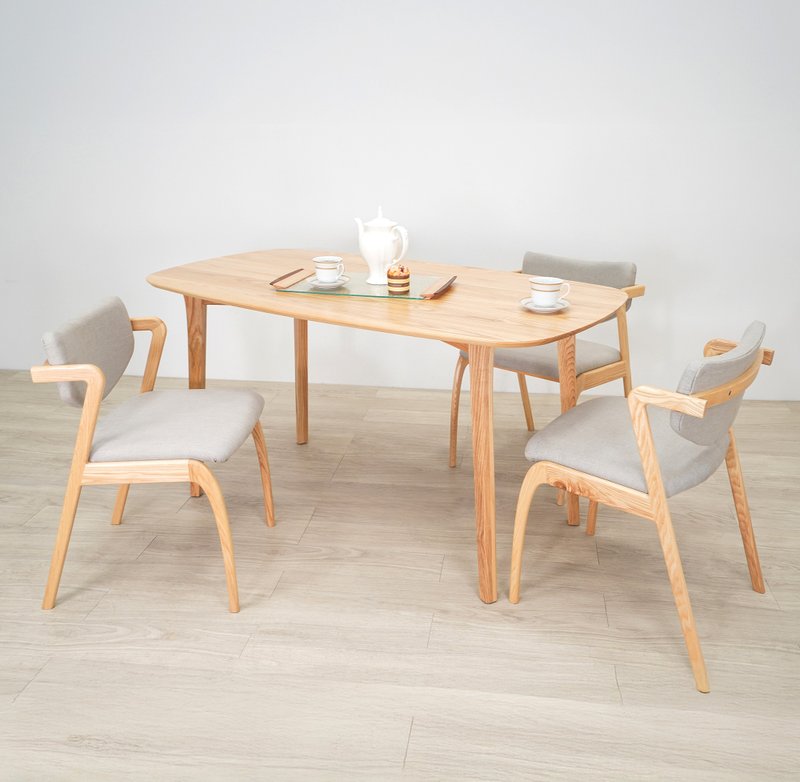 Fifty9 Design New York - Williamsburg 实木餐桌 - 餐桌/书桌 - 木头 卡其色