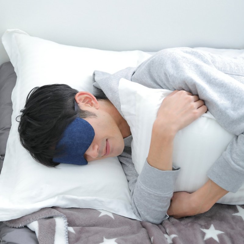 日本眼罩 Denim Indigo |有附收纳袋|生日|结婚|免费礼品包装 - 其他 - 棉．麻 蓝色