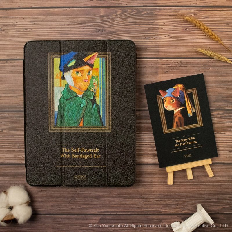 【限时特卖】iPad插画家联名保护壳【耳朵受伤的喵谷自画像】 - 平板/电脑保护壳 - 其他材质 黑色