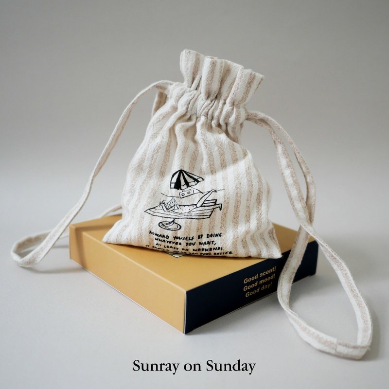 Summerstuff.marine - 香氛袋 SUNRAY ON SUNDAY 香味（50 克） - 香薰/精油/线香 - 棉．麻 白色