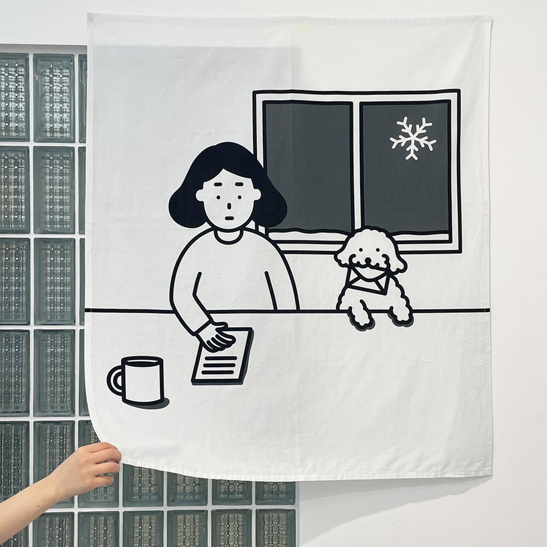 Fabric Poster | Winter time - 海报/装饰画/版画 - 棉 白色