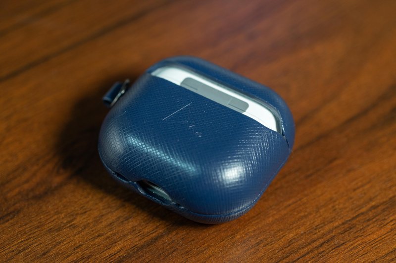 ARMOR AirPods 4 全真皮保护壳_太空藍 - 耳机收纳 - 真皮 