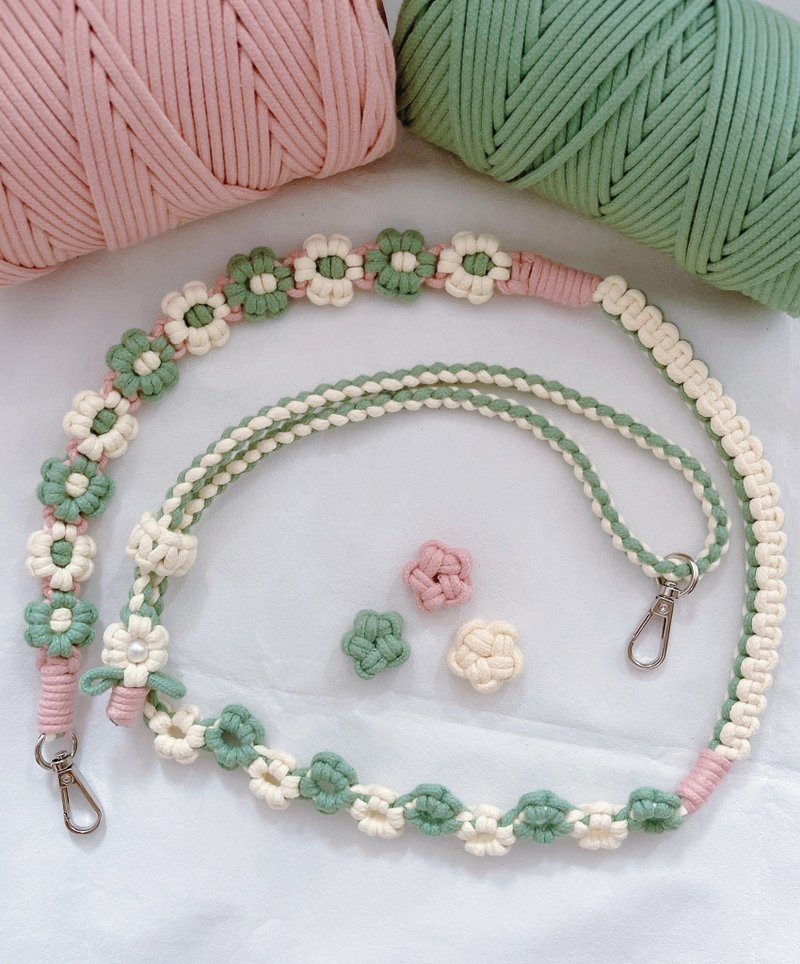 【定制化】特色花花手机挂绳 - 挂绳/吊绳 - 棉．麻 