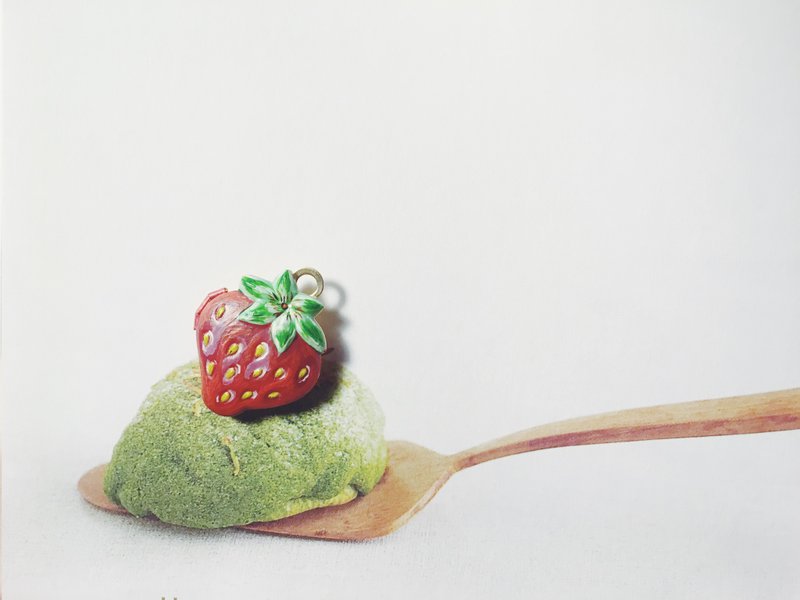 手绘坠子 - 大草莓 - 其他 - 其他金属 红色