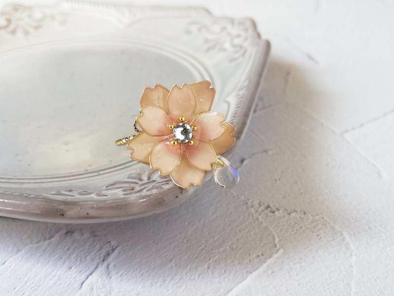 触手可及的春天 - 戒指 - 其他金属 粉红色