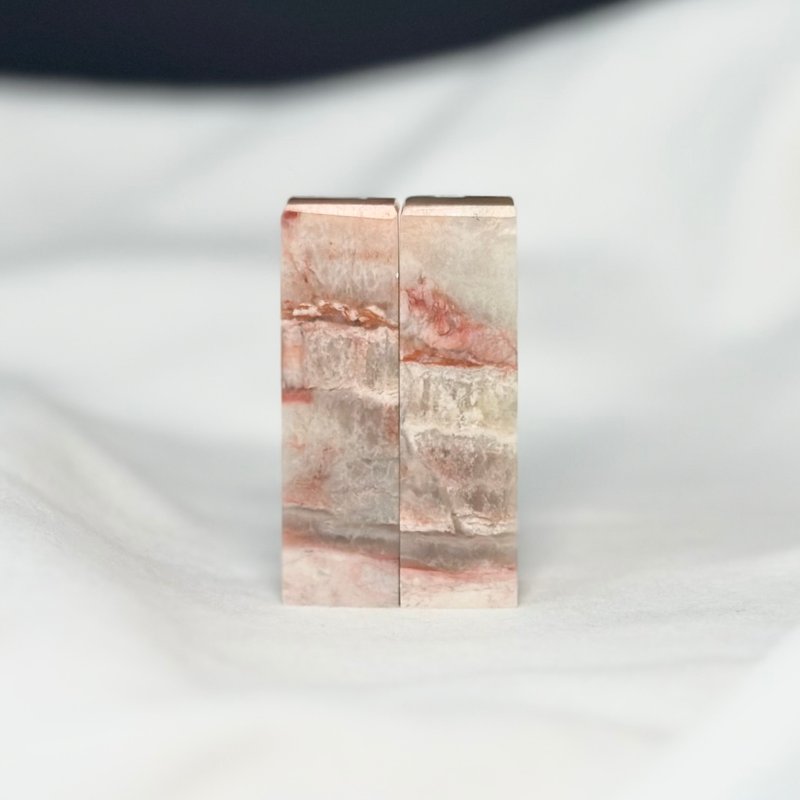 爱你一万年 / 宝泥斋定制结婚/情人对章 - 精品老挝石 - 印章/印台 - 石头 粉红色