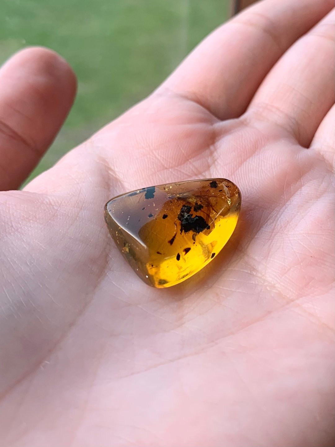 I 时光系列 I 墨西哥天然虫珀 2.1g - 项链 - 半宝石 黄色