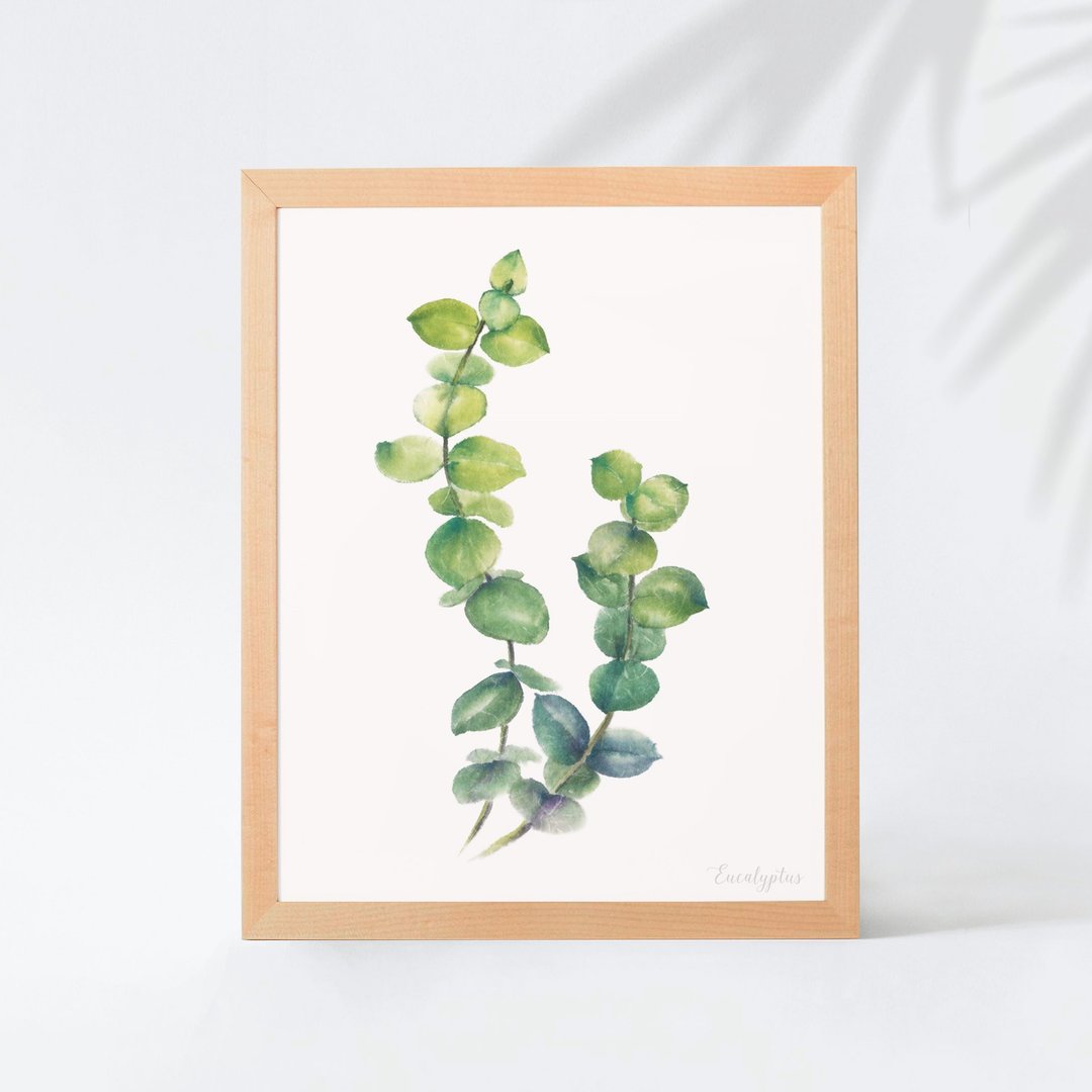 植物的静默 卧房餐厅挂画 植物水彩复制画 清新治愈绿色装饰画 - 海报/装饰画/版画 - 纸 多色