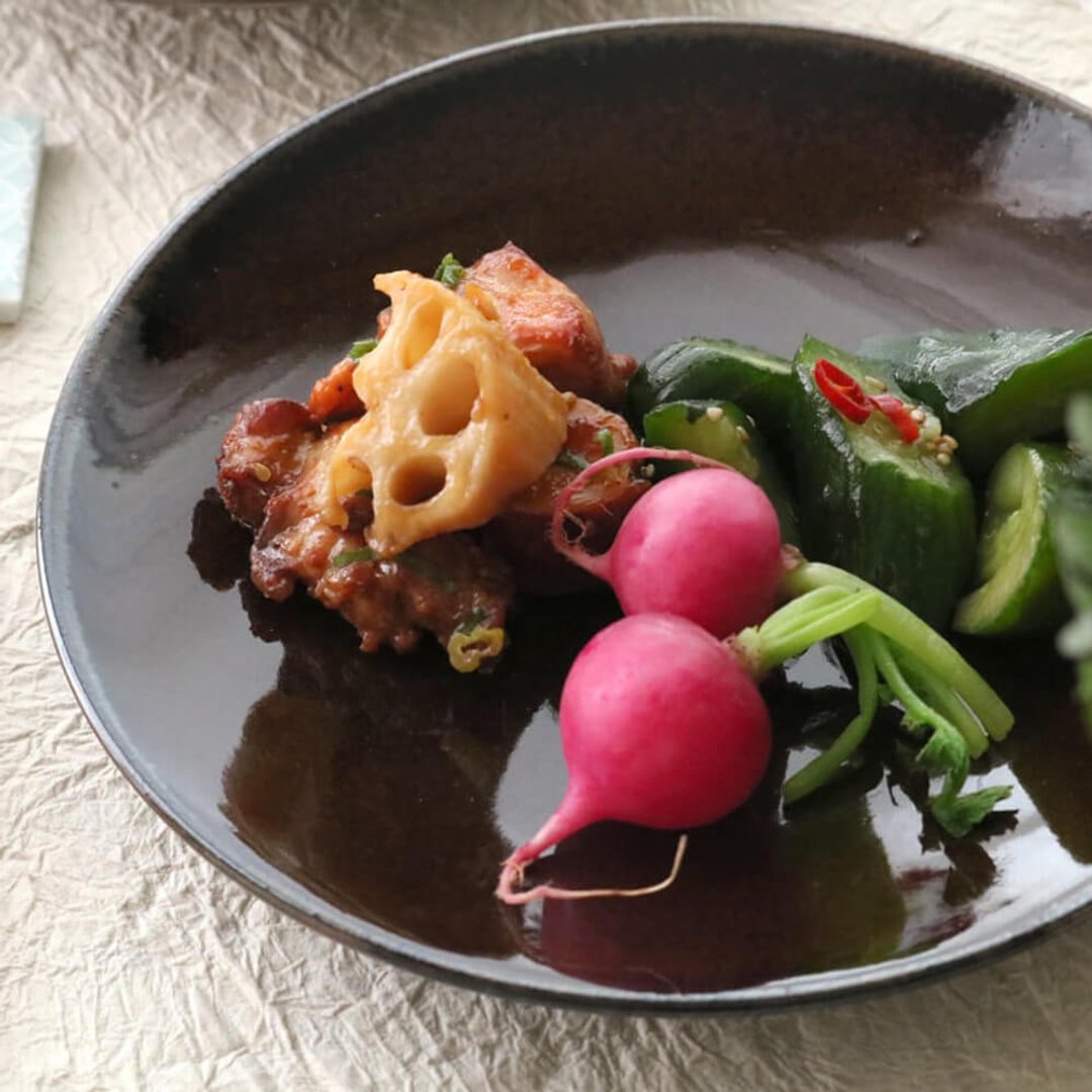 盘子 一盘菜 高丽菜 高丽菜 中盘 18厘米 面盘 高丽菜 - 盘子/餐盘/盘架 - 陶 白色