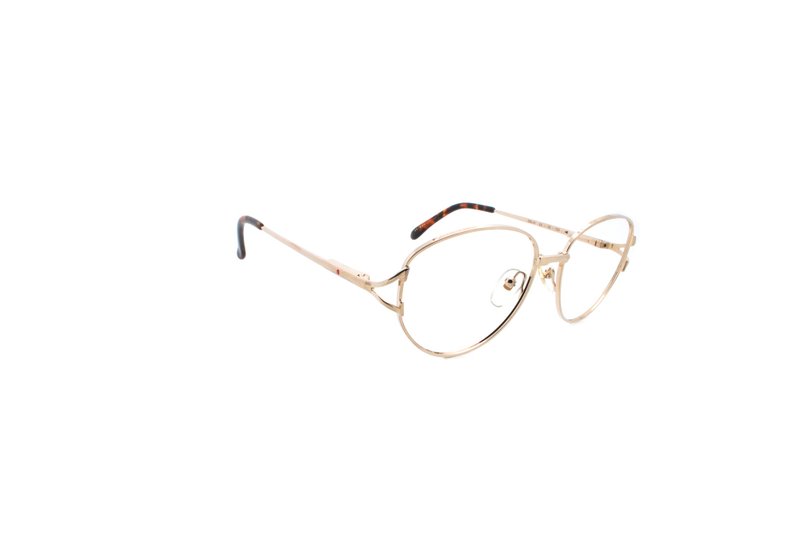 可加购平光/度数镜片 Solex SY-519 COL.01 90年代香港制古董眼镜 - 眼镜/眼镜框 - 其他金属 金色